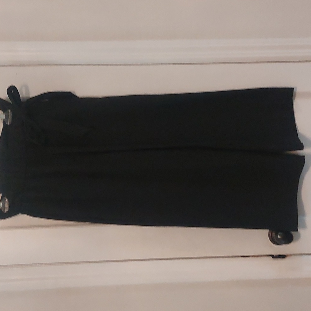 Trf collection wide leg side tie cropped pants